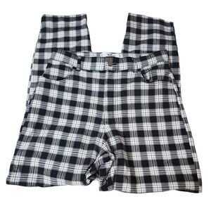 Hollister Ultra High Rise Black White Pants Size Medium